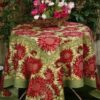 Nappe "Tournesol rouge vert"