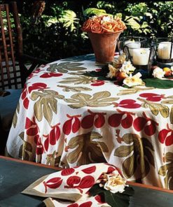 Nappe "Figue rouge vert"