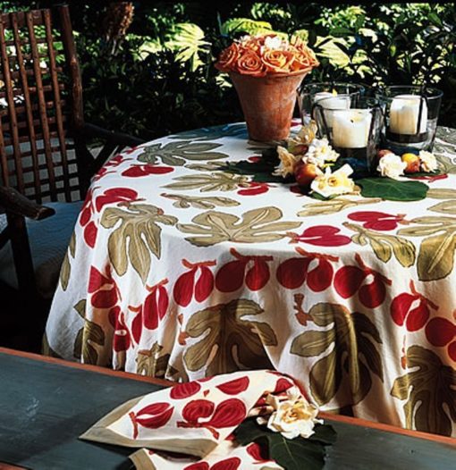 Nappe "Figue rouge vert"