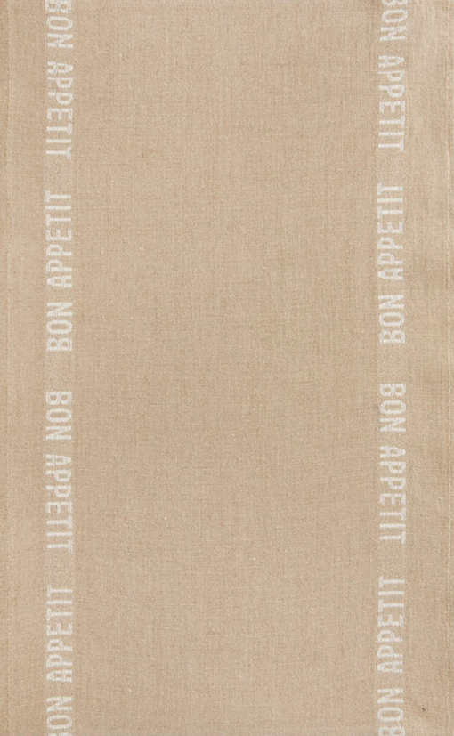 Torchon "Bon Appétit lin blanc"