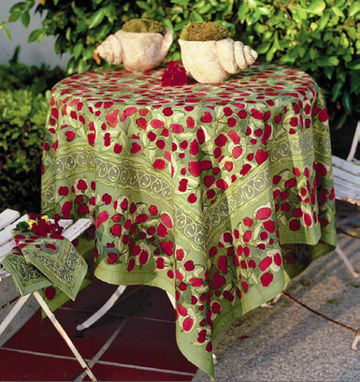 Nappe "Fruits rouge vert"