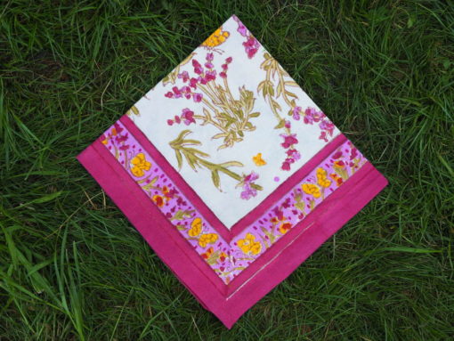 Serviette "Lavande papillon"