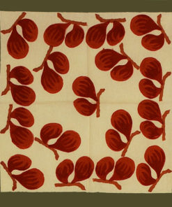Serviette "Figue rouge vert"