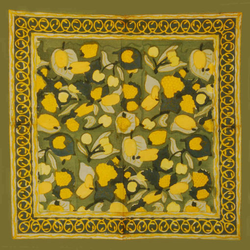 Serviette "Fruits jaune vert"