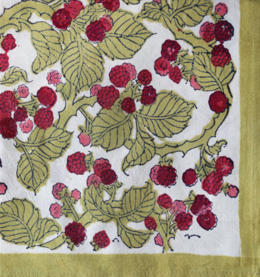 Serviette "Mûre rouge vert"